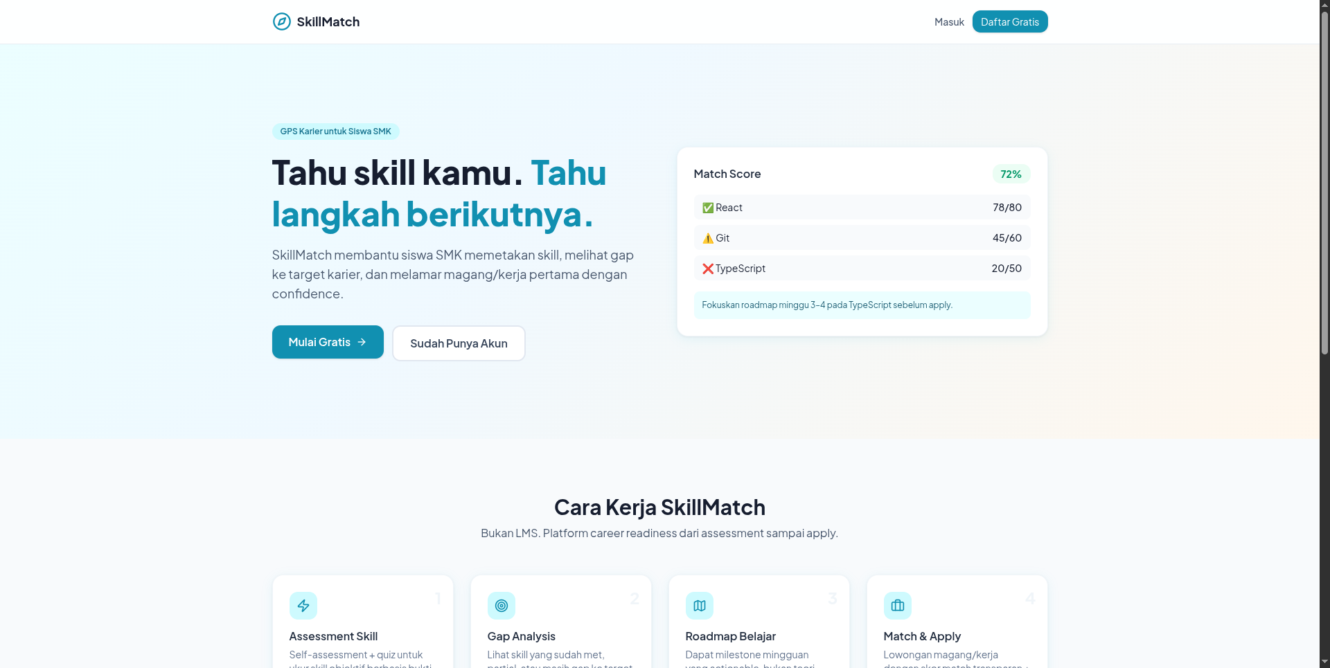 SkillMatch / KerjaIn